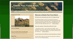 Desktop Screenshot of ebbettspassforestwatch.org